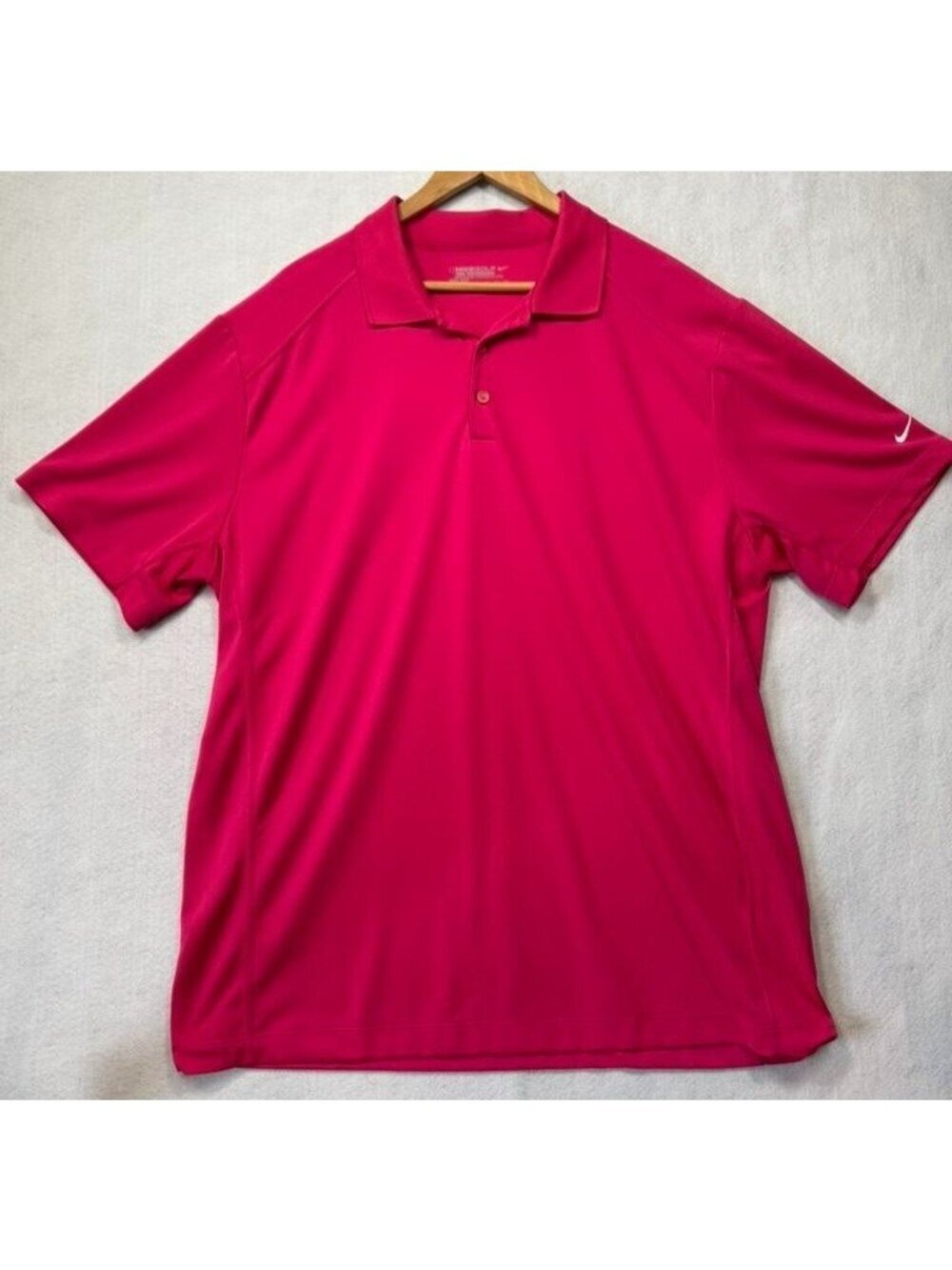 Nike Golf Victory Polo Shirt Tour Performance Pink Short Sleeved Polo Men's XXL